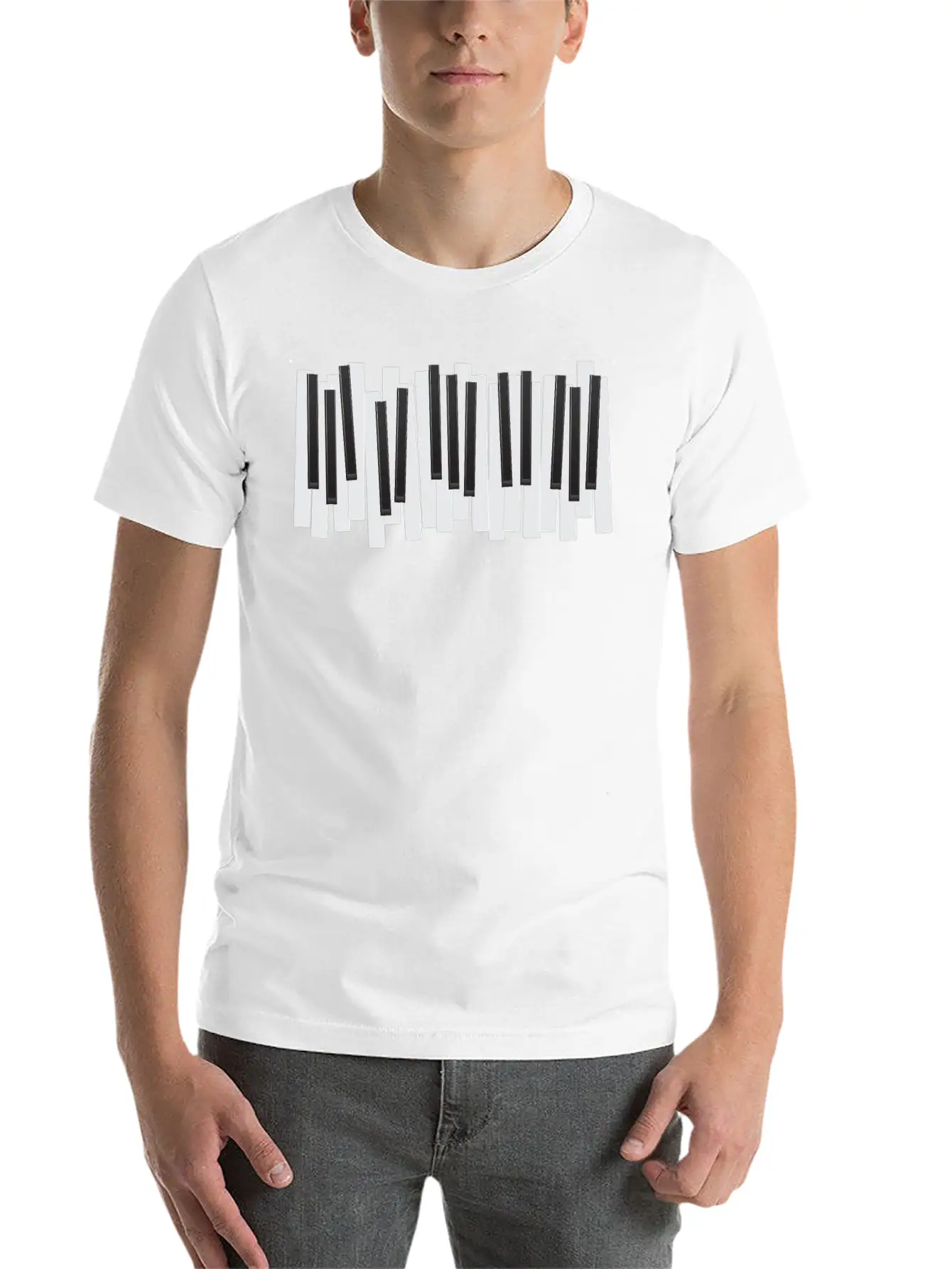 Pianist - Piano Keys Unisex Casual T-Shirt – Clean Design For Daily Comfort