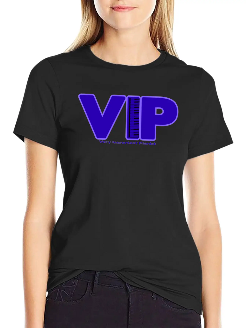 Pianist Piano Player Musician Music Gift Unisex Short Sleeve Soft Cotton T-Shirt – Casual Everyday Wear