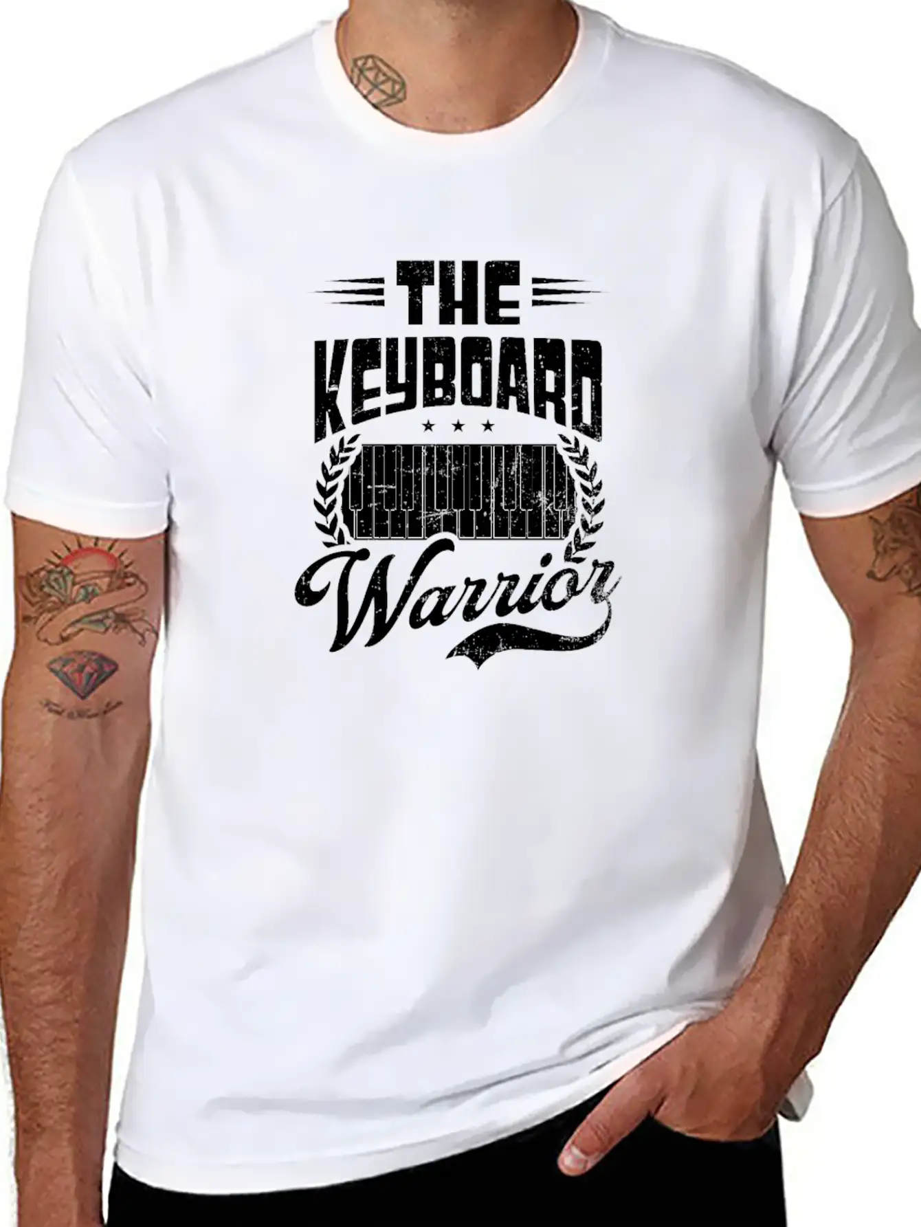 Pianist The Keyboard Warrior Unisex Casual T-Shirt – Clean Design For Daily Comfort