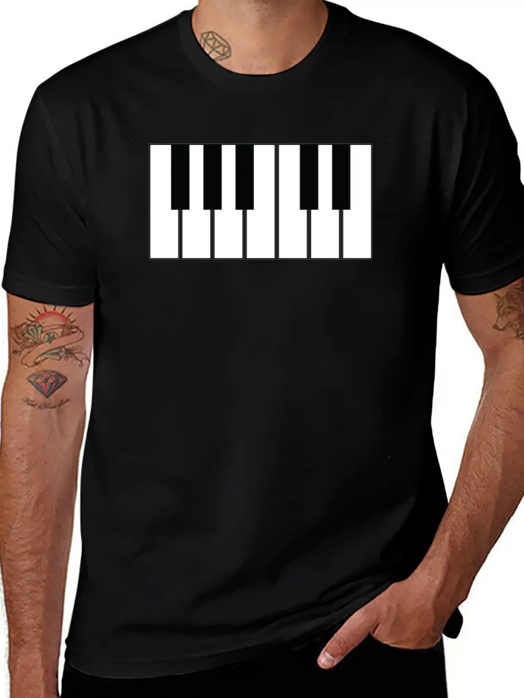 Piano Breathable Soft Cotton T-Shirt – Timeless Casual Look