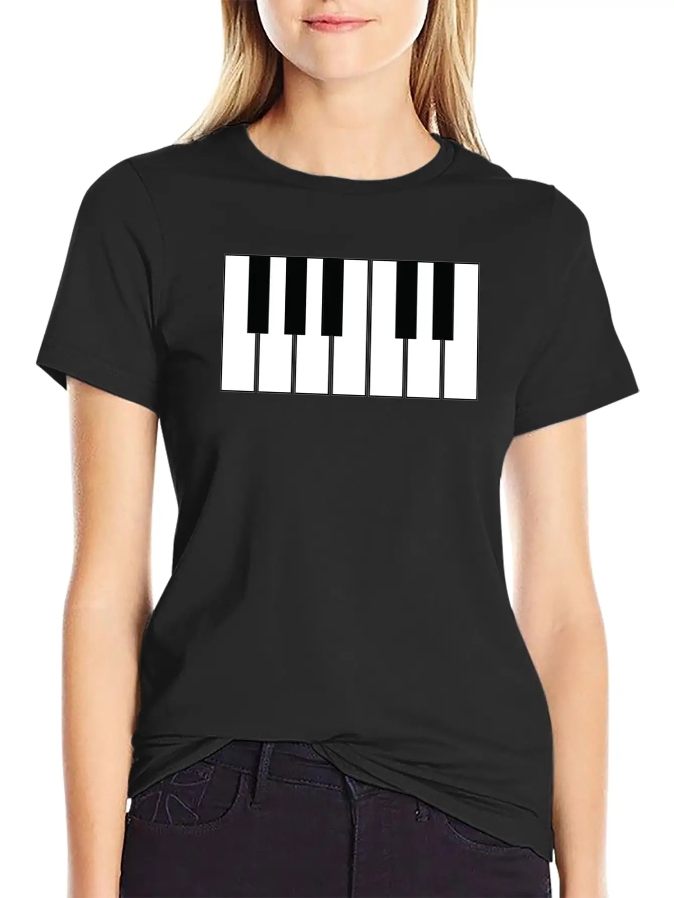 Piano Breathable Soft Cotton T-Shirt – Timeless Casual Look