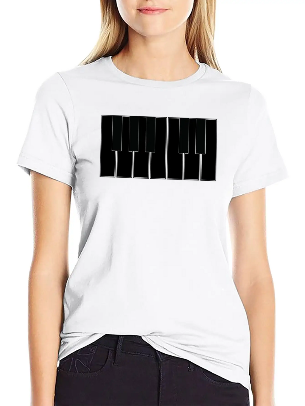 Piano Breathable Soft Cotton T-Shirt – Timeless Casual Look