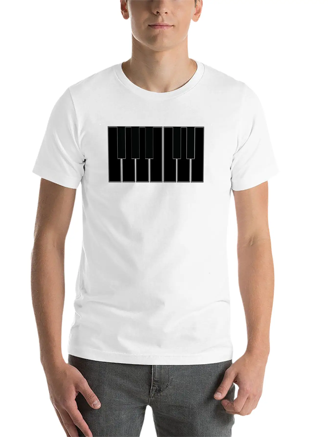 Piano Breathable Soft Cotton T-Shirt – Timeless Casual Look