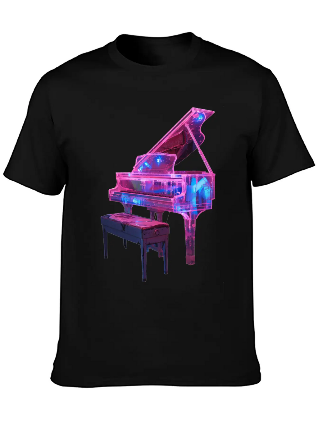 Piano Classic Fit Graphic Tee For Daily Comfort – Unisex Cotton Shirt