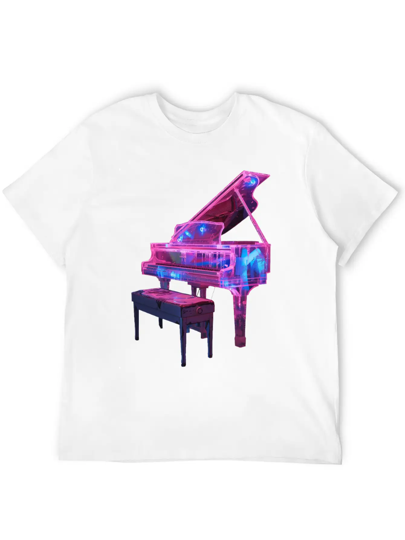 Piano Classic Fit Graphic Tee For Daily Comfort – Unisex Cotton Shirt