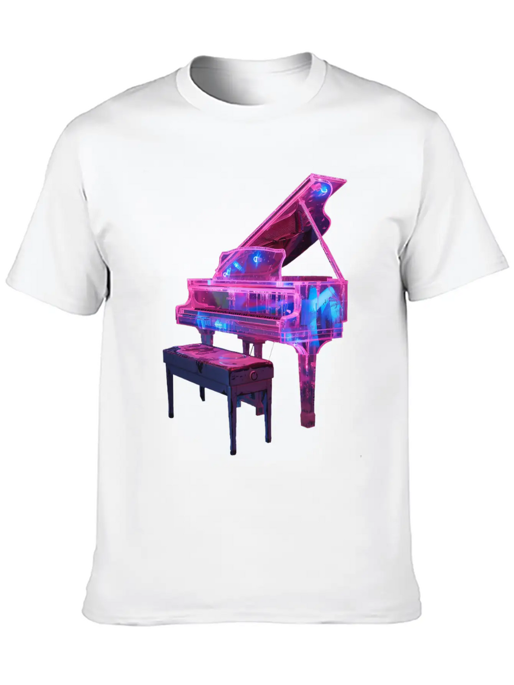 Piano Classic Fit Graphic Tee For Daily Comfort – Unisex Cotton Shirt