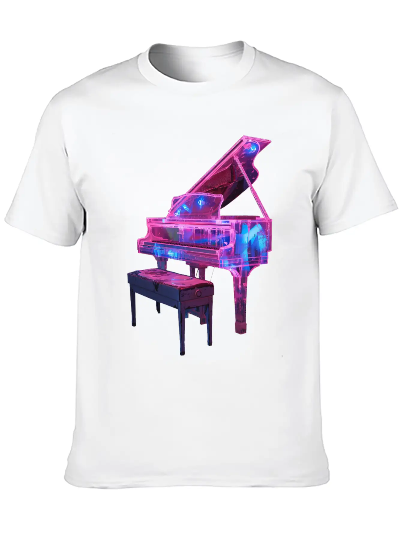 Piano Classic Fit Graphic Tee For Daily Comfort – Unisex Cotton Shirt