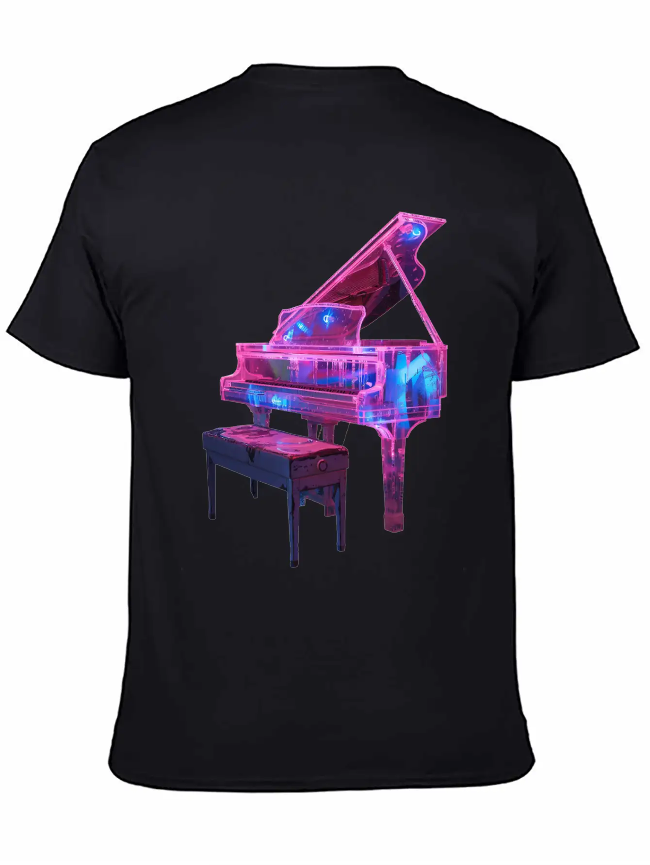 Piano Classic Fit Graphic Tee For Daily Comfort – Unisex Cotton Shirt