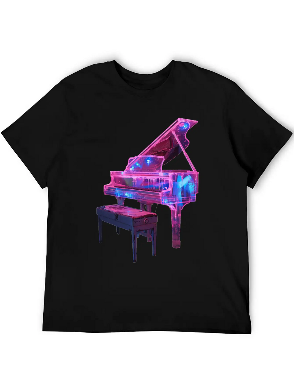 Piano Classic Fit Graphic Tee For Daily Comfort – Unisex Cotton Shirt
