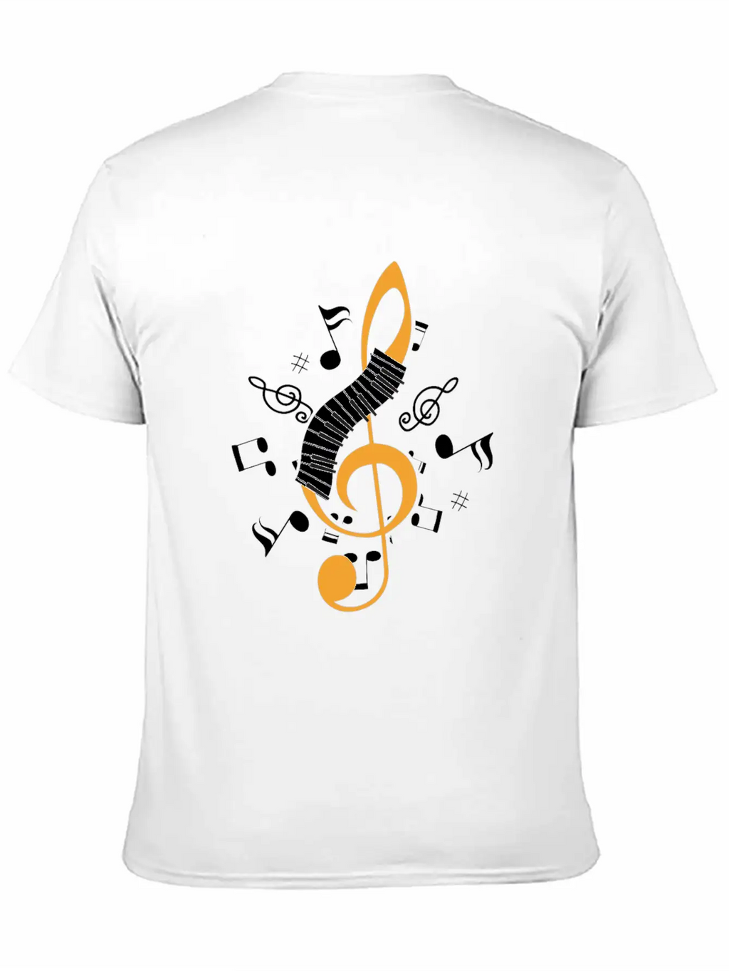 Piano Clef Pianist Musician Jazz Keyboard Key Gift Essential Cotton Tee For Daily Outfits – Unisex Style