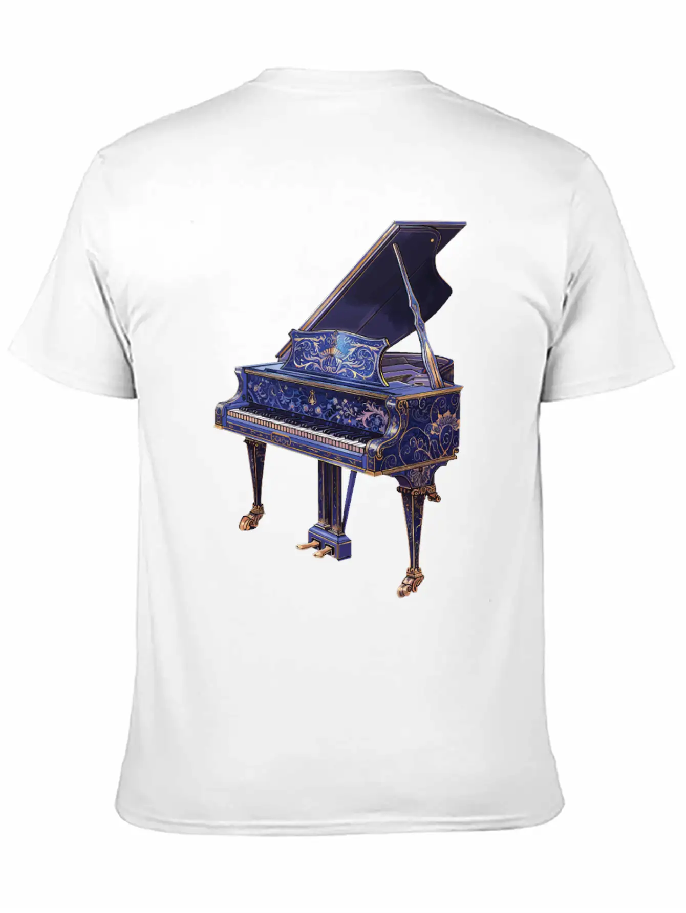 Piano Essential Cotton Tee For Daily Outfits – Unisex Style