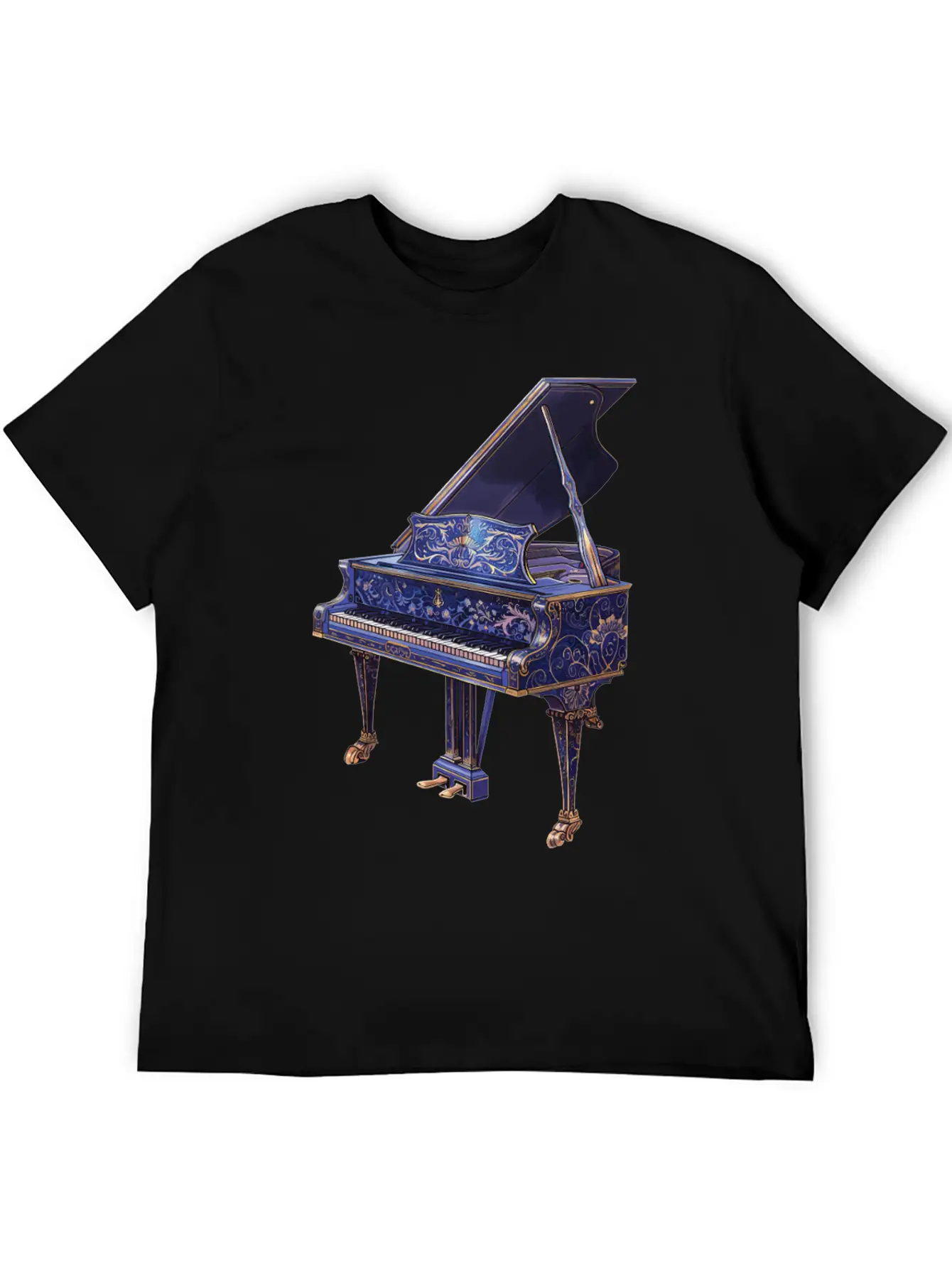 Piano Essential Cotton Tee For Daily Outfits – Unisex Style
