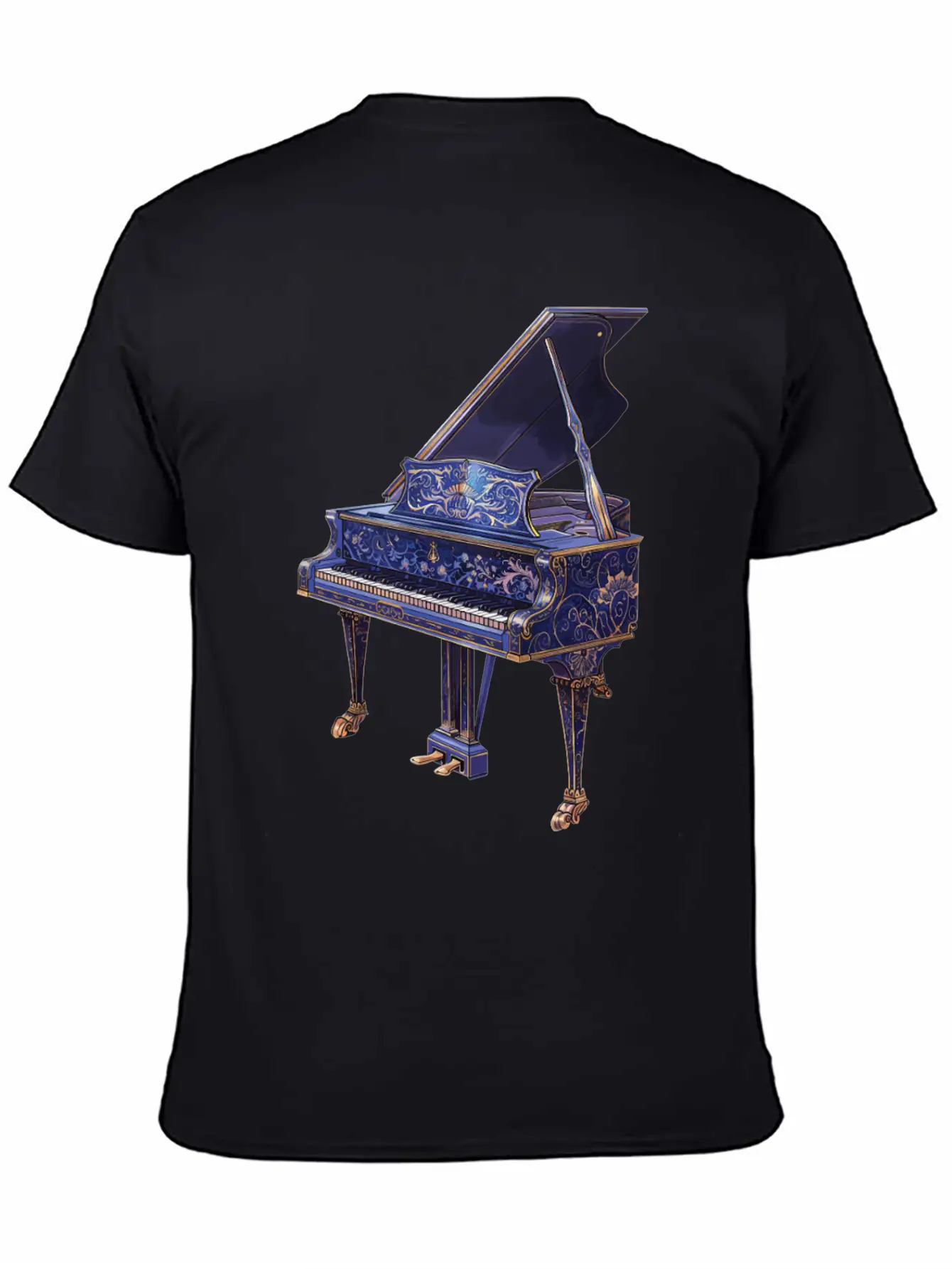 Piano Essential Cotton Tee For Daily Outfits – Unisex Style