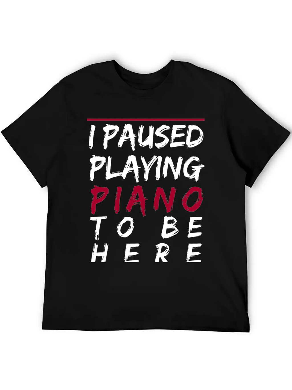 Piano Fortepiano Keyboard Classic Teacher Gift Unisex Short Sleeve Soft Cotton T-Shirt – Casual Everyday Wear