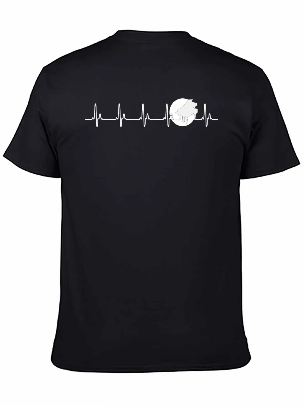Piano Heart Piano Pulse Music Love Pianist Music Unisex Casual T-Shirt – Clean Design For Daily Comfort