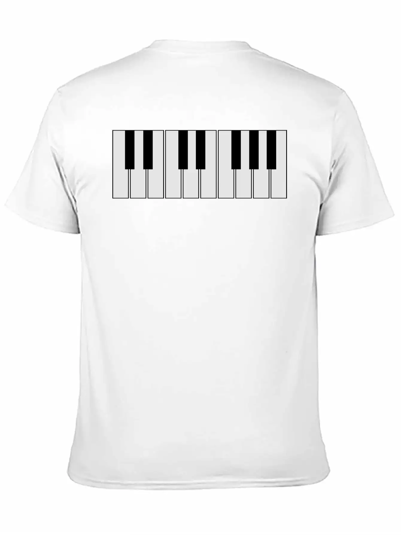Piano Keyboard Unisex Casual T-Shirt – Clean Design For Daily Comfort