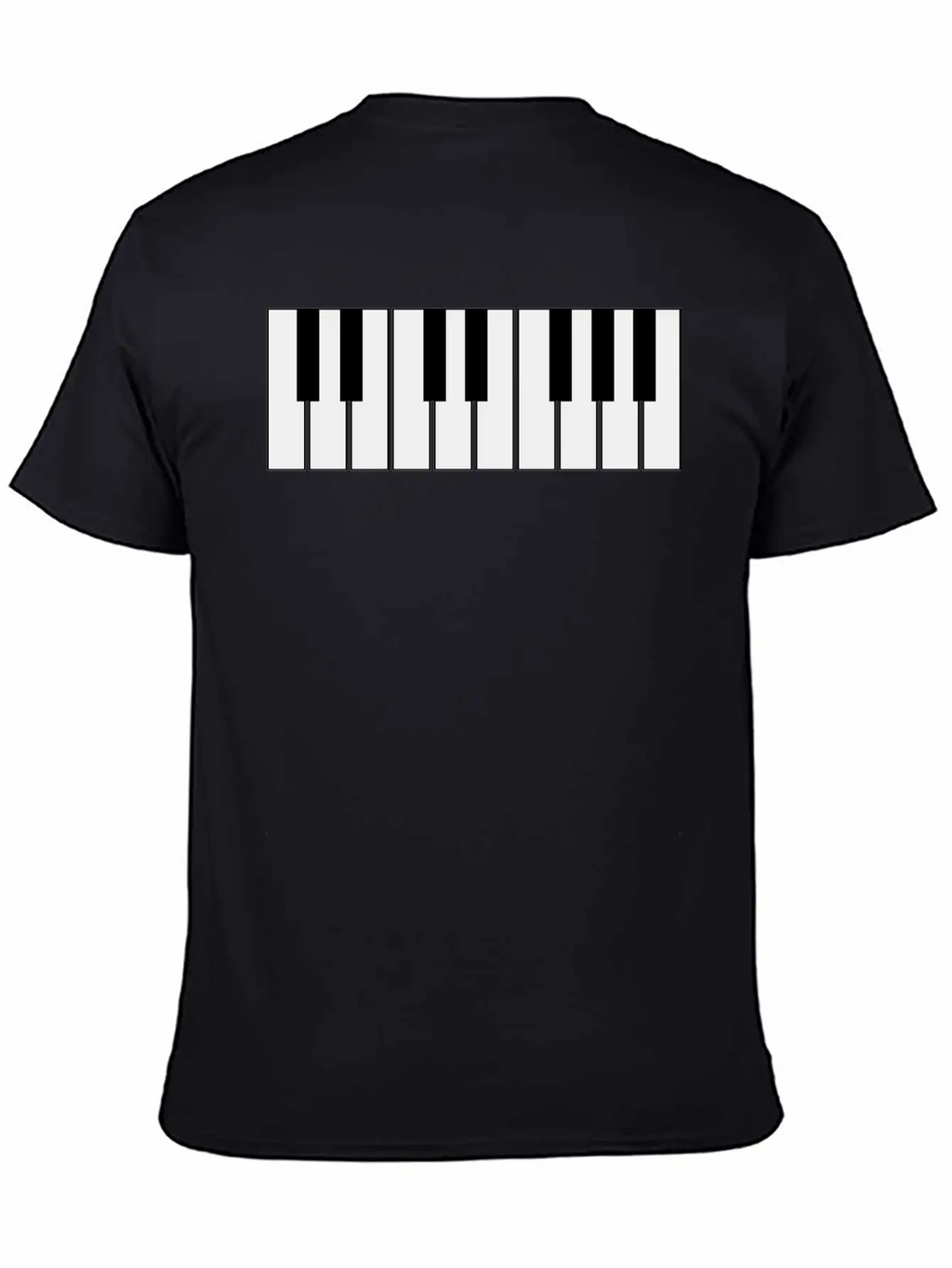 Piano Keyboard Unisex Casual T-Shirt – Clean Design For Daily Comfort