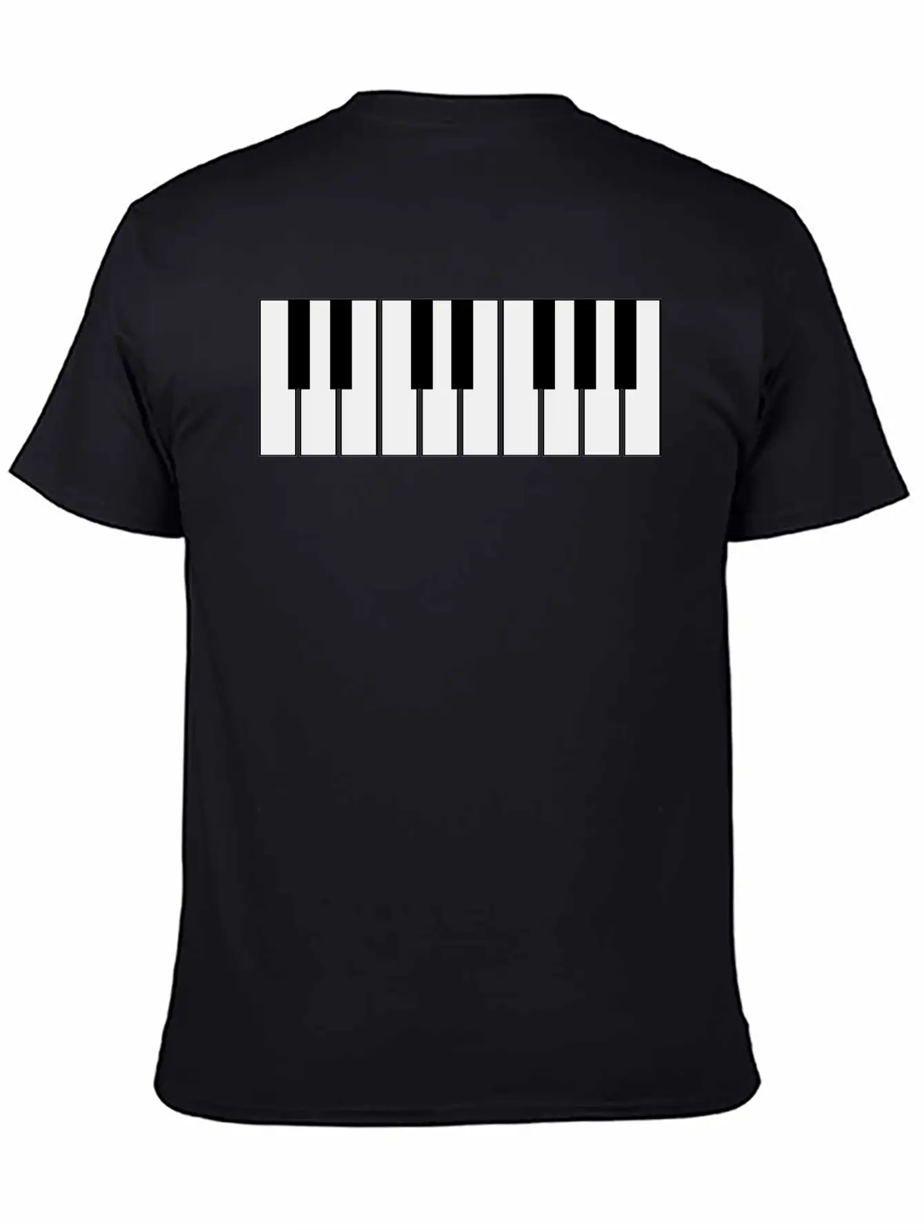 Piano Keyboard Unisex Casual T-Shirt – Clean Design For Daily Comfort