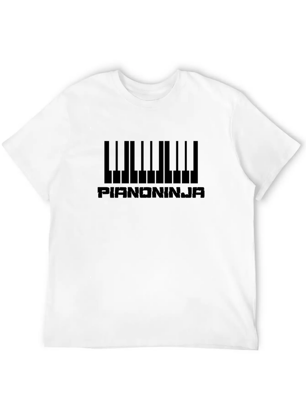 Piano Ninja Unisex Casual T-Shirt – Clean Design For Daily Comfort