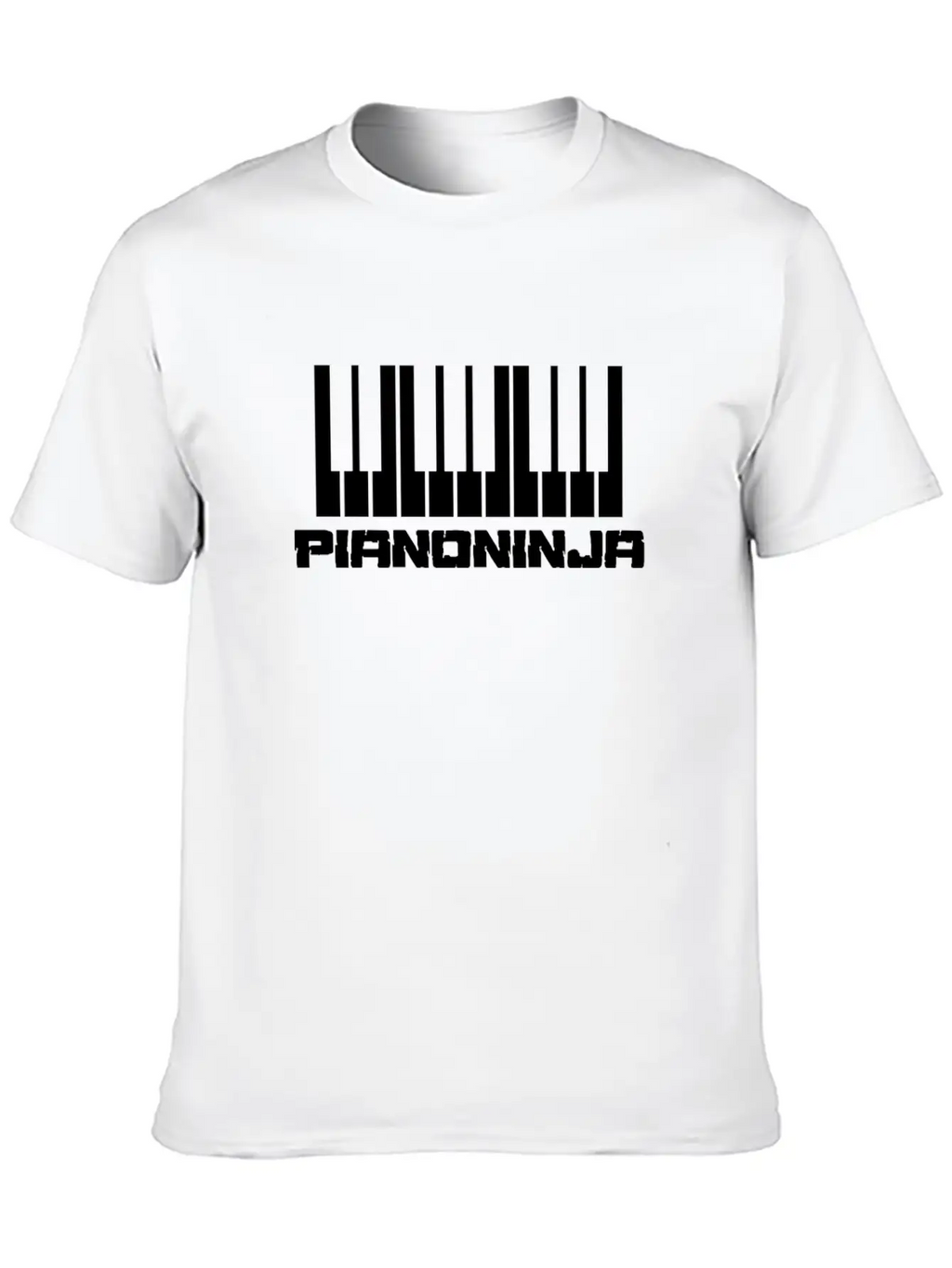 Piano Ninja Unisex Casual T-Shirt – Clean Design For Daily Comfort