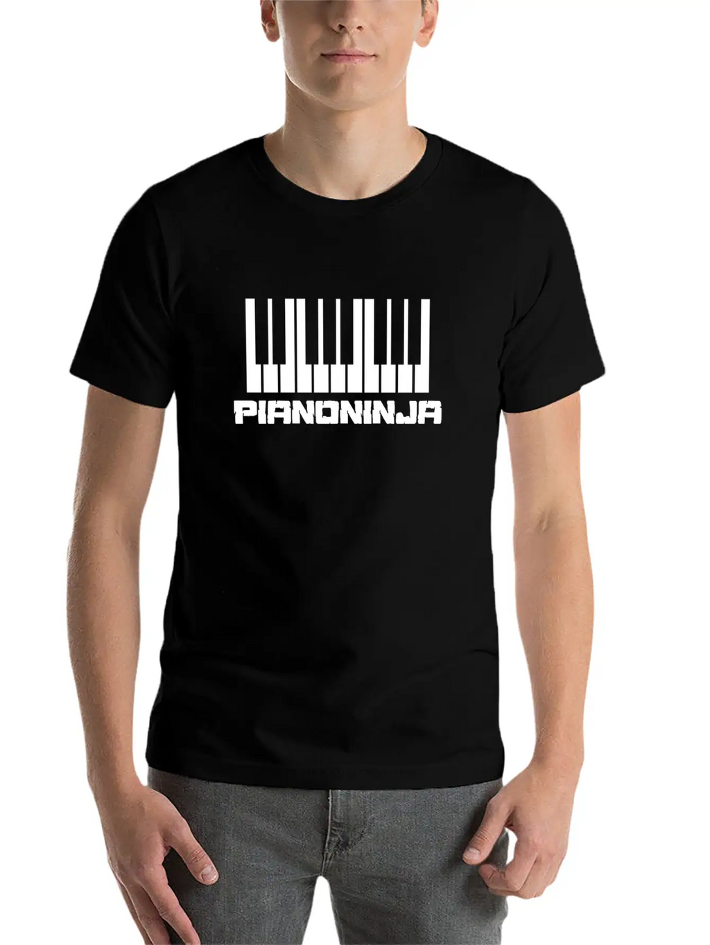 Piano Ninja Unisex Casual T-Shirt – Clean Design For Daily Comfort