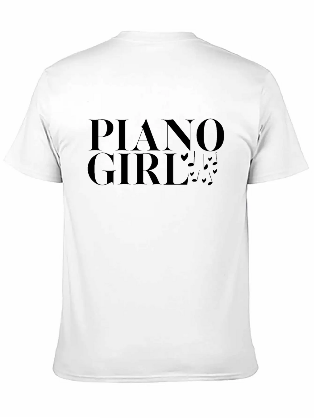 Piano Pianist Girl Unisex Casual T-Shirt – Clean Design For Daily Comfort
