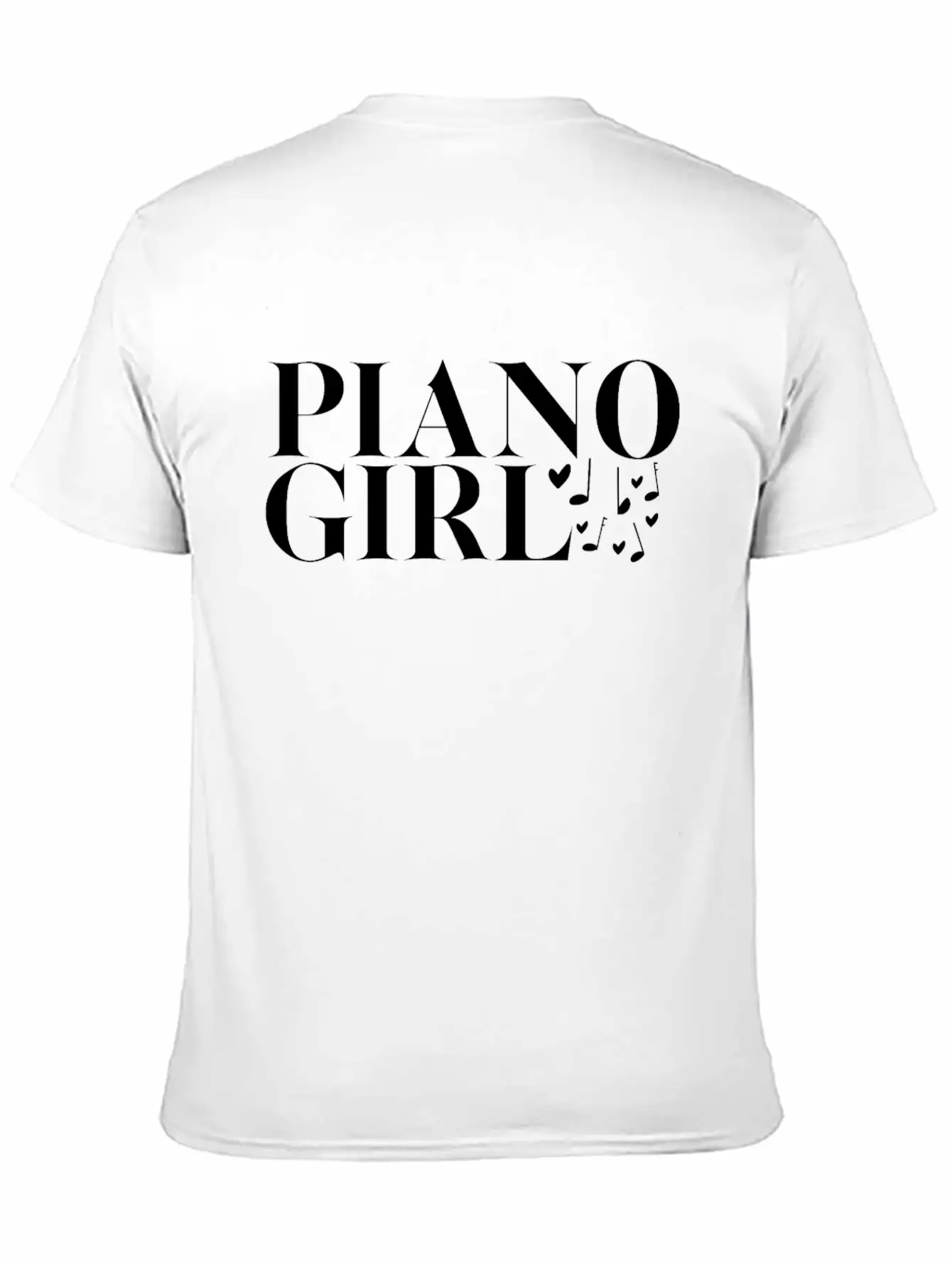 Piano Pianist Girl Unisex Casual T-Shirt – Clean Design For Daily Comfort