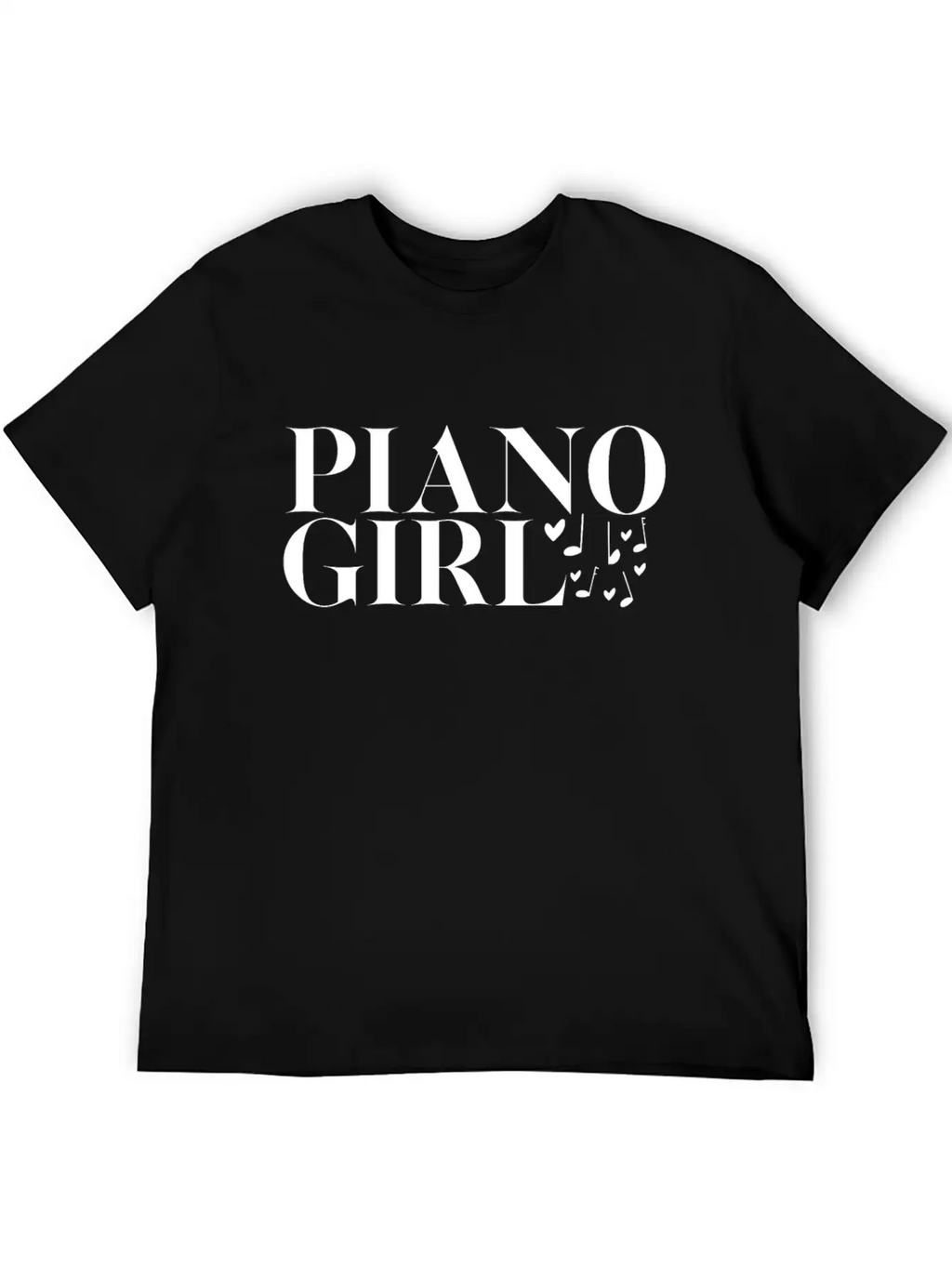 Piano Pianist Girl Unisex Casual T-Shirt – Clean Design For Daily Comfort