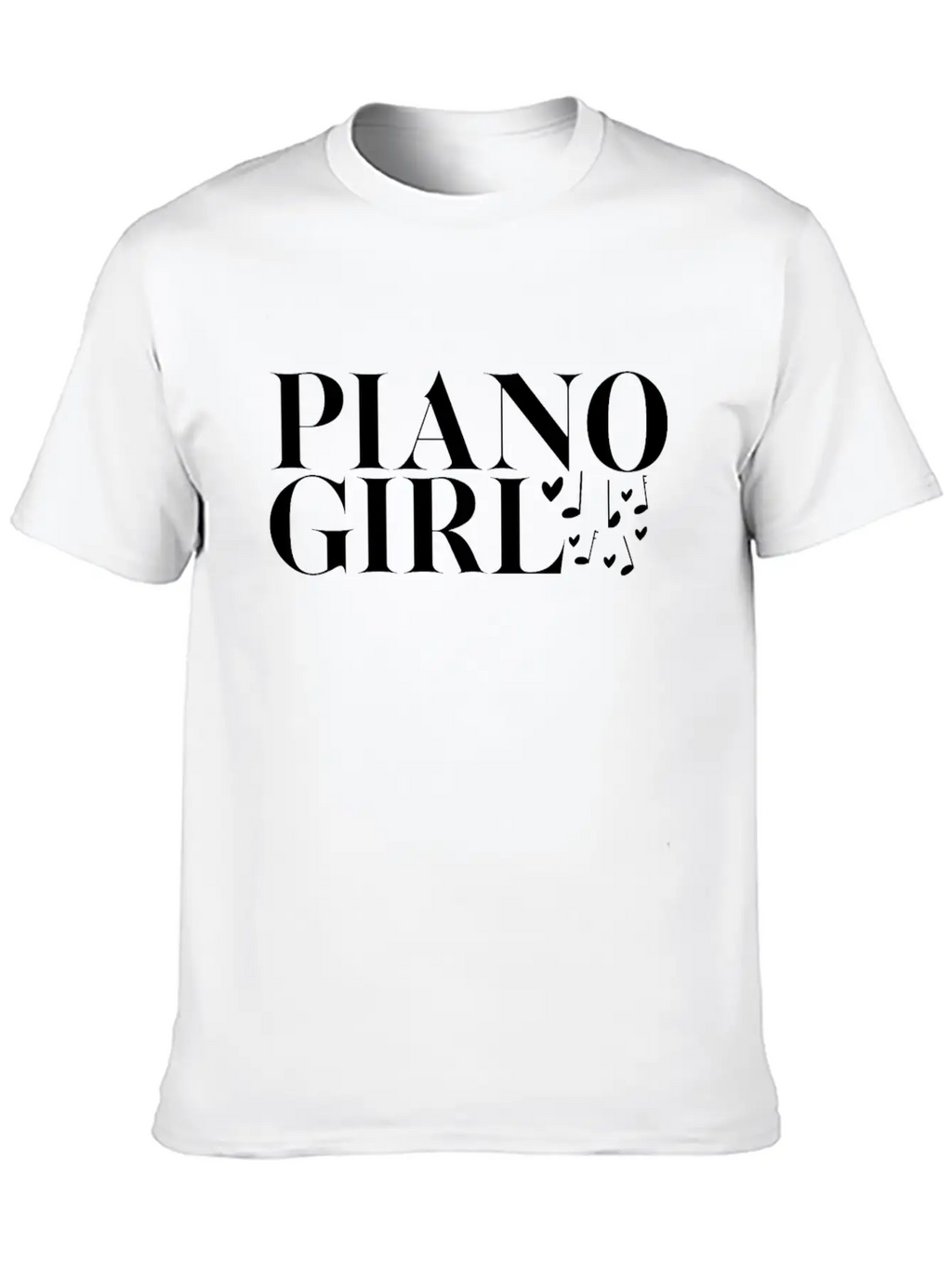 Piano Pianist Girl Unisex Casual T-Shirt – Clean Design For Daily Comfort