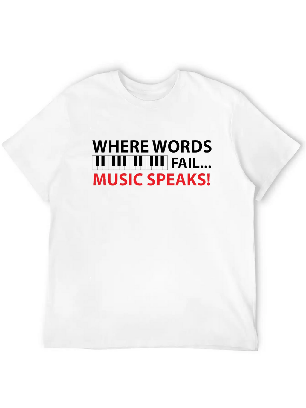 Piano Piano Pianist Music Gift Casual Graphic T-Shirt – Simple And Comfortable Daily Wear