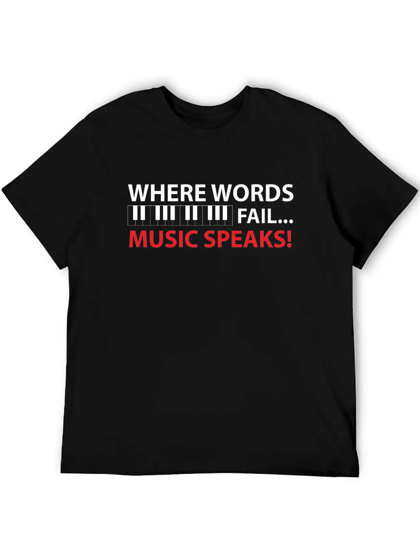 Piano Piano Pianist Music Gift Casual Graphic T-Shirt – Simple And Comfortable Daily Wear
