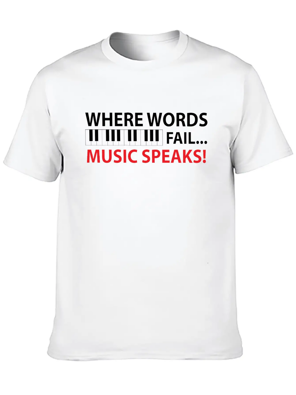 Piano Piano Pianist Music Gift Casual Graphic T-Shirt – Simple And Comfortable Daily Wear