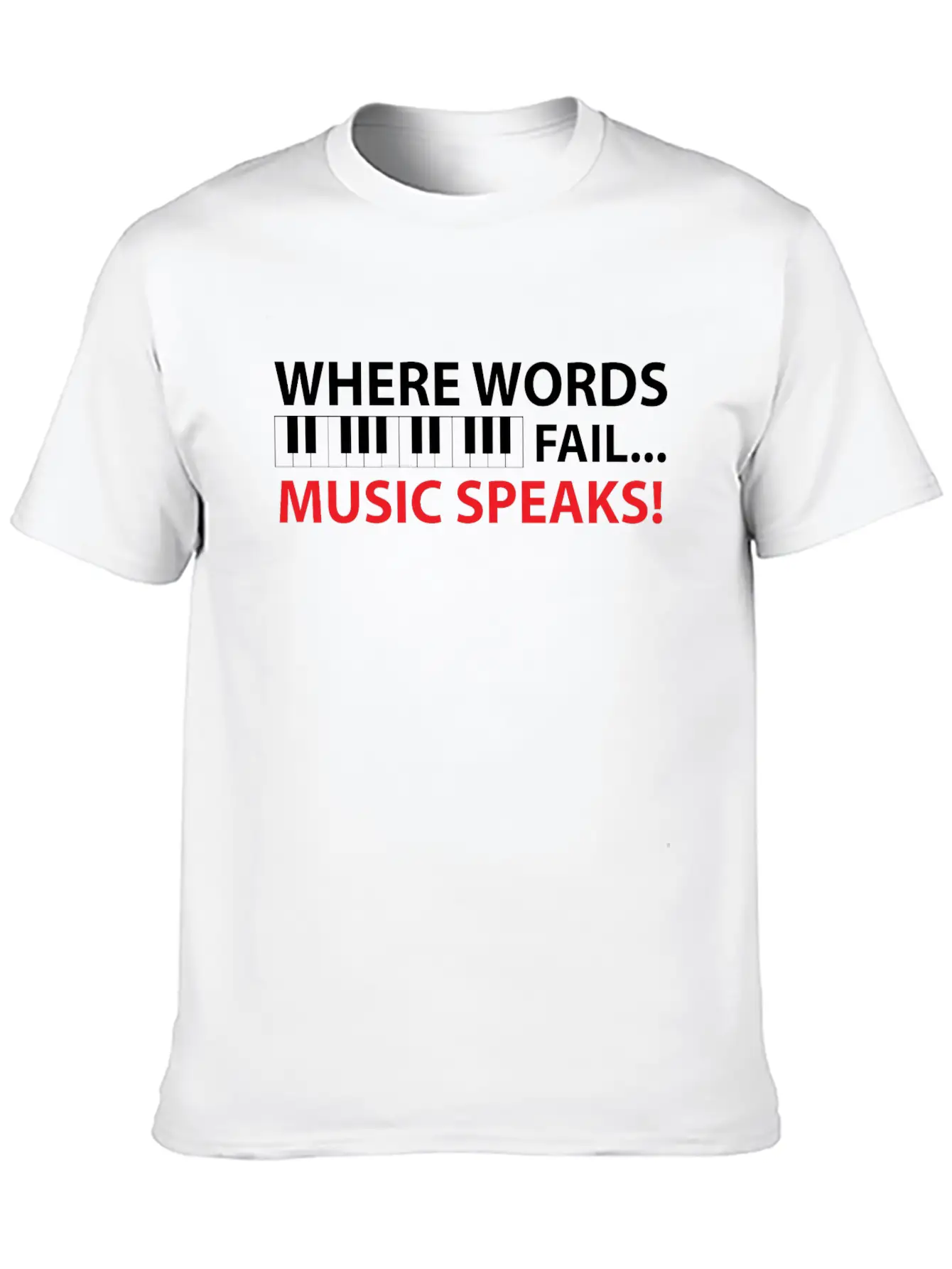 Piano Piano Pianist Music Gift Casual Graphic T-Shirt – Simple And Comfortable Daily Wear
