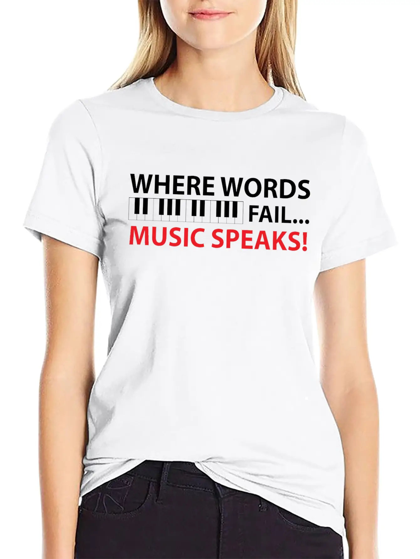 Piano Piano Pianist Music Gift Casual Graphic T-Shirt – Simple And Comfortable Daily Wear