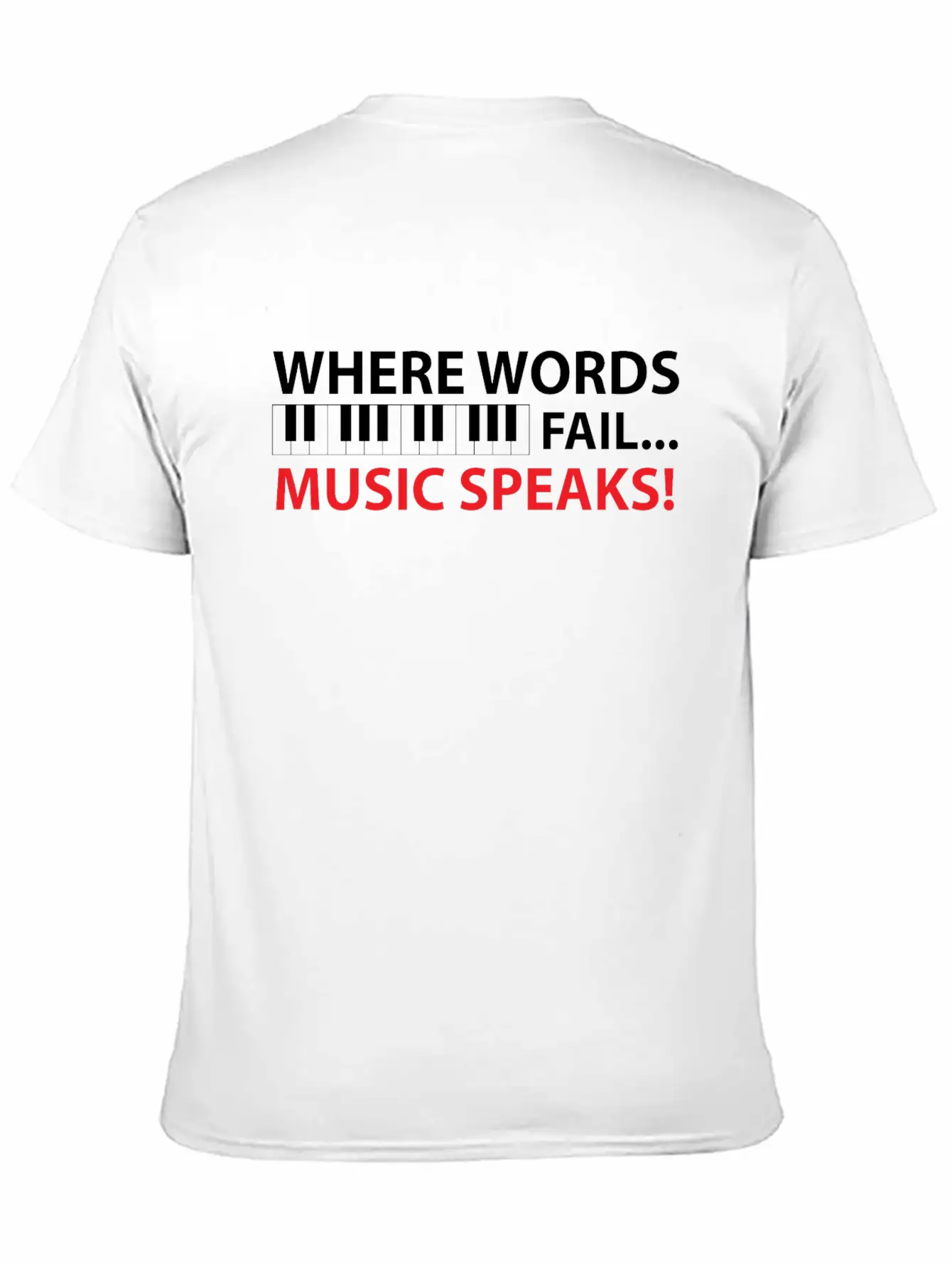 Piano Piano Pianist Music Gift Casual Graphic T-Shirt – Simple And Comfortable Daily Wear