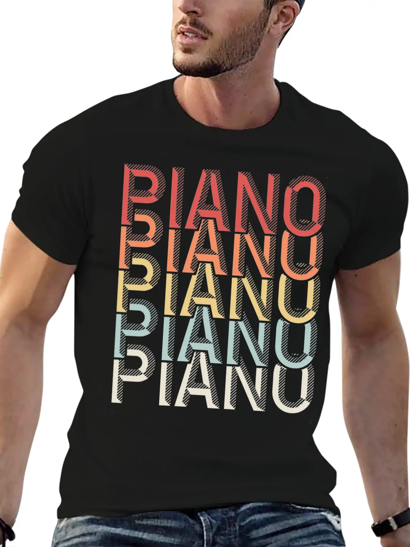 Piano Piano Stylish Everyday T-Shirt – Unisex Basic Cotton Tee