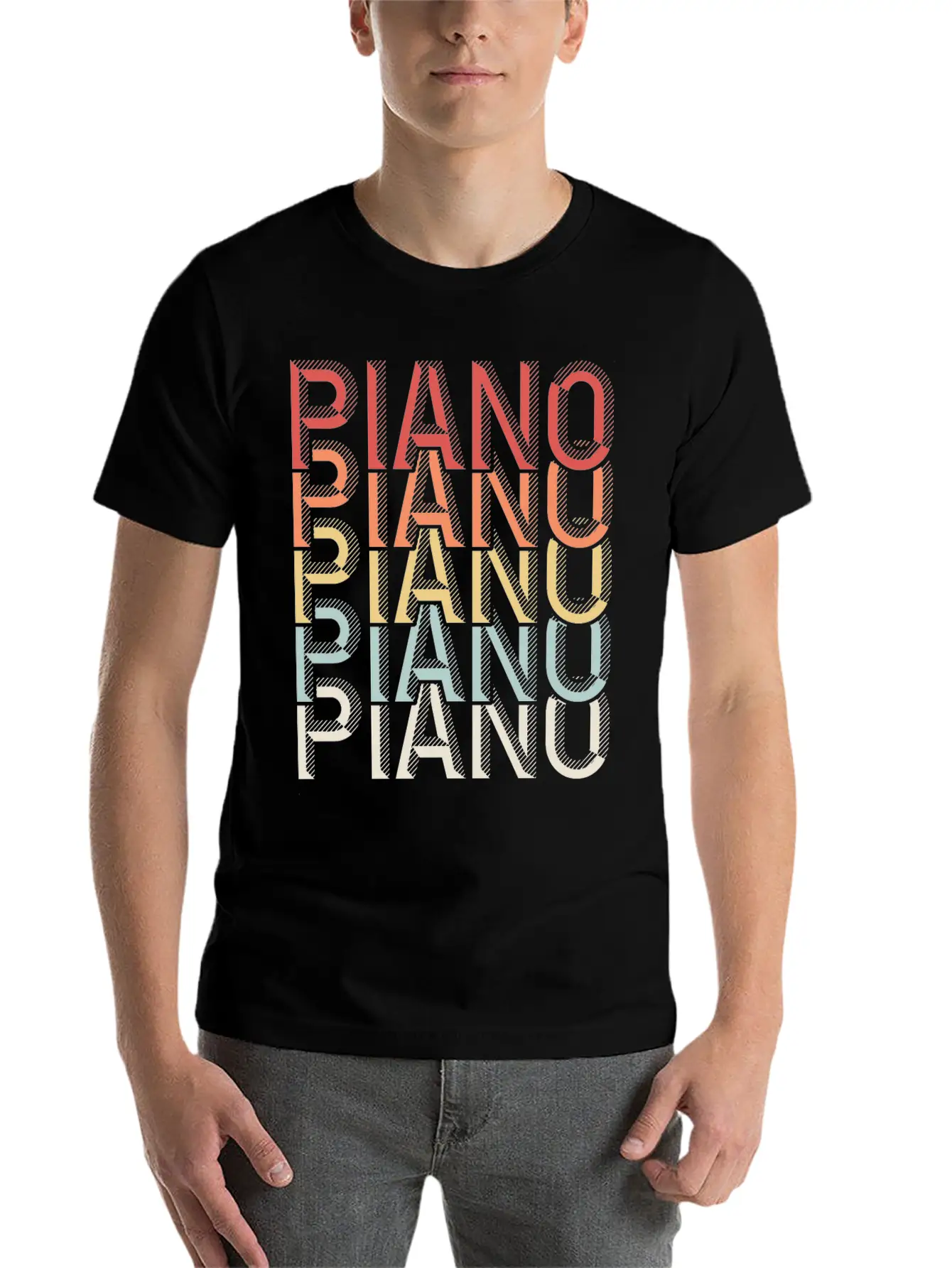 Piano Piano Stylish Everyday T-Shirt – Unisex Basic Cotton Tee