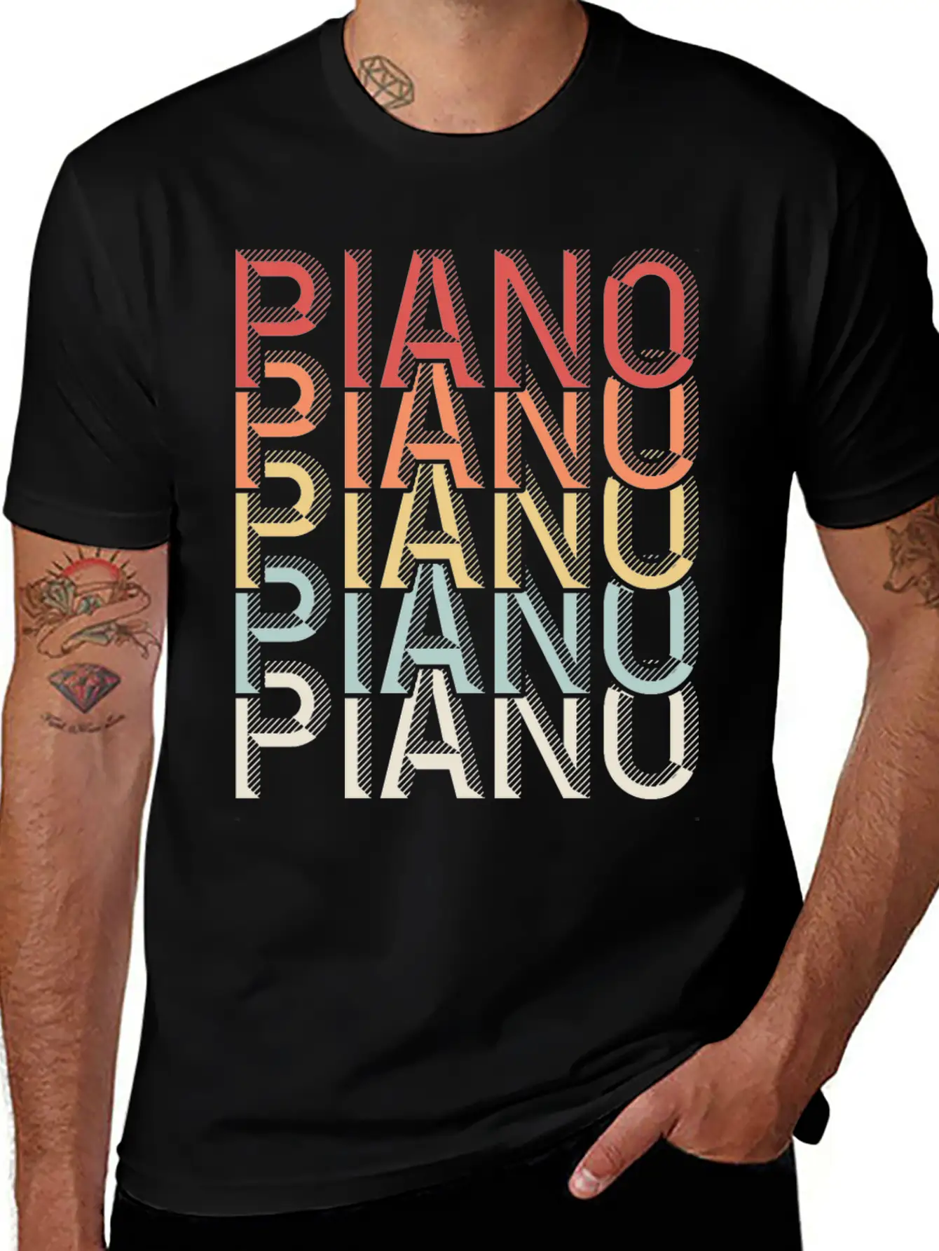 Piano Piano Stylish Everyday T-Shirt – Unisex Basic Cotton Tee