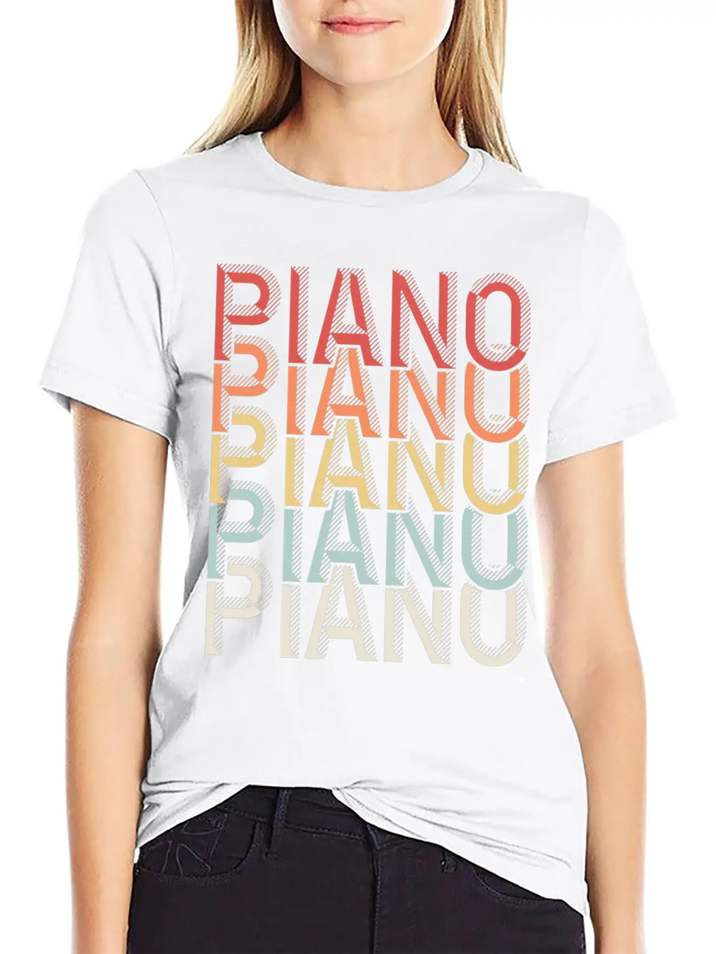 Piano Piano Stylish Everyday T-Shirt – Unisex Basic Cotton Tee