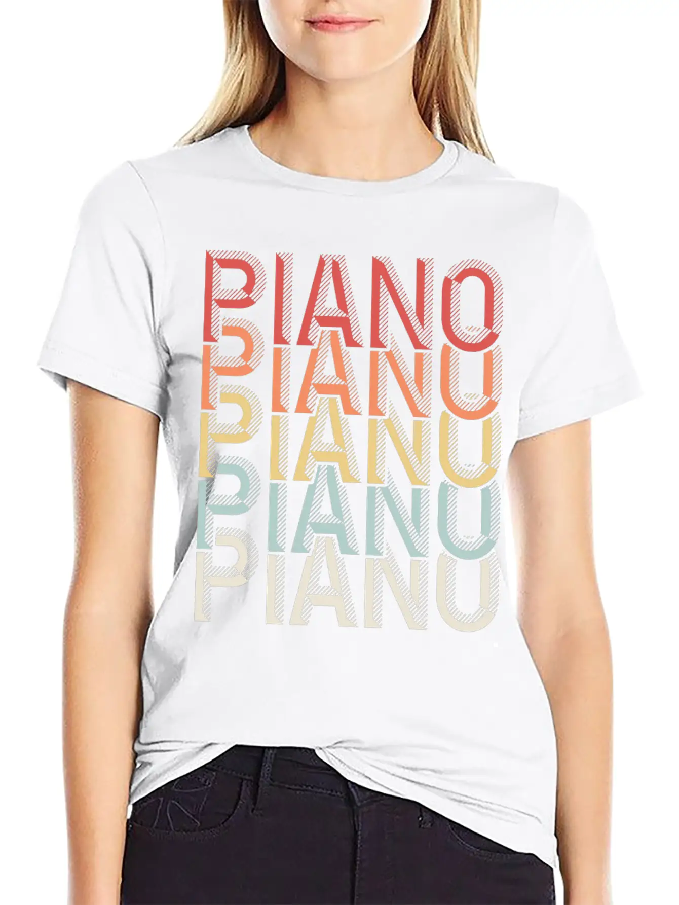Piano Piano Stylish Everyday T-Shirt – Unisex Basic Cotton Tee