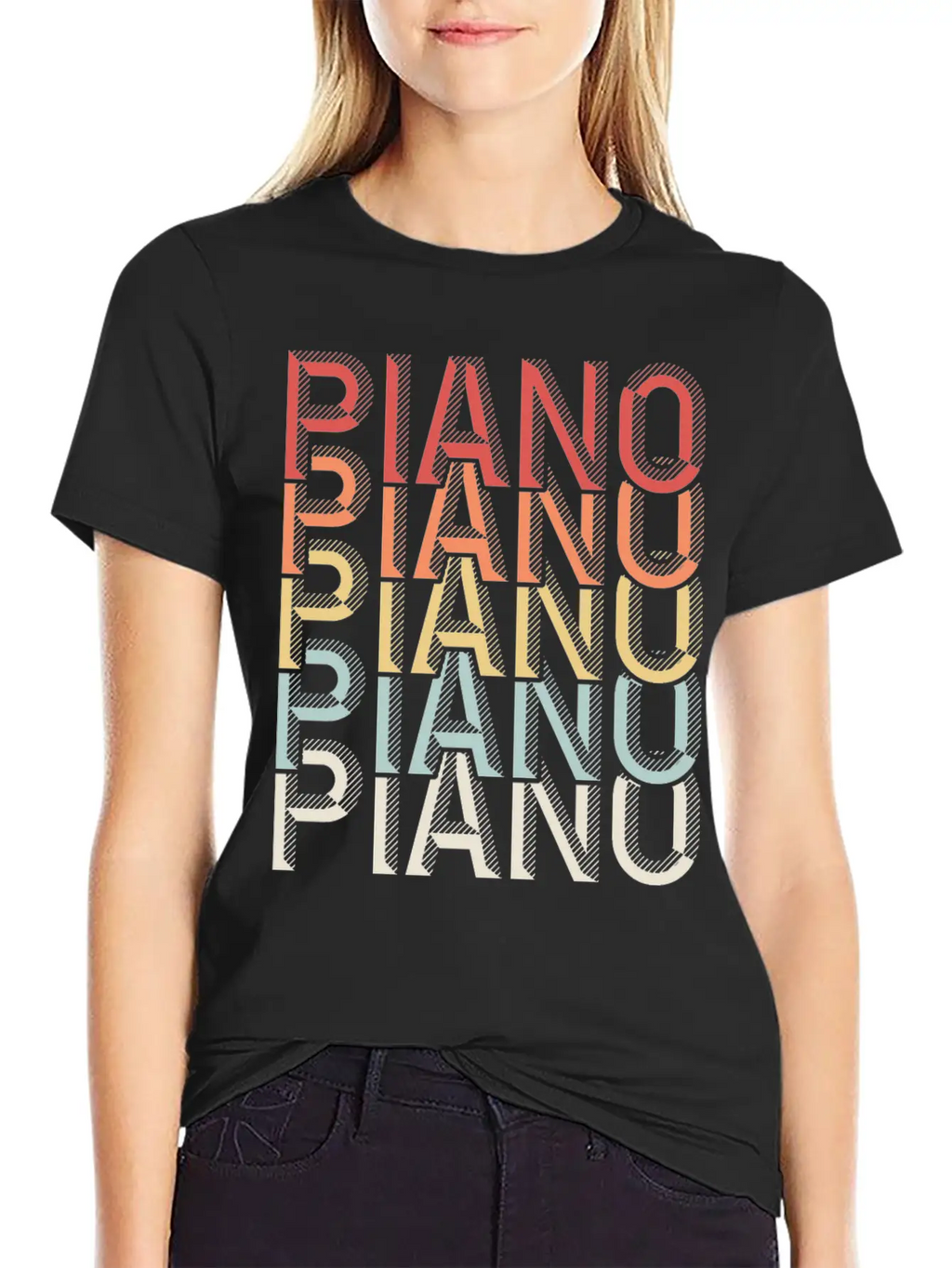 Piano Piano Stylish Everyday T-Shirt – Unisex Basic Cotton Tee