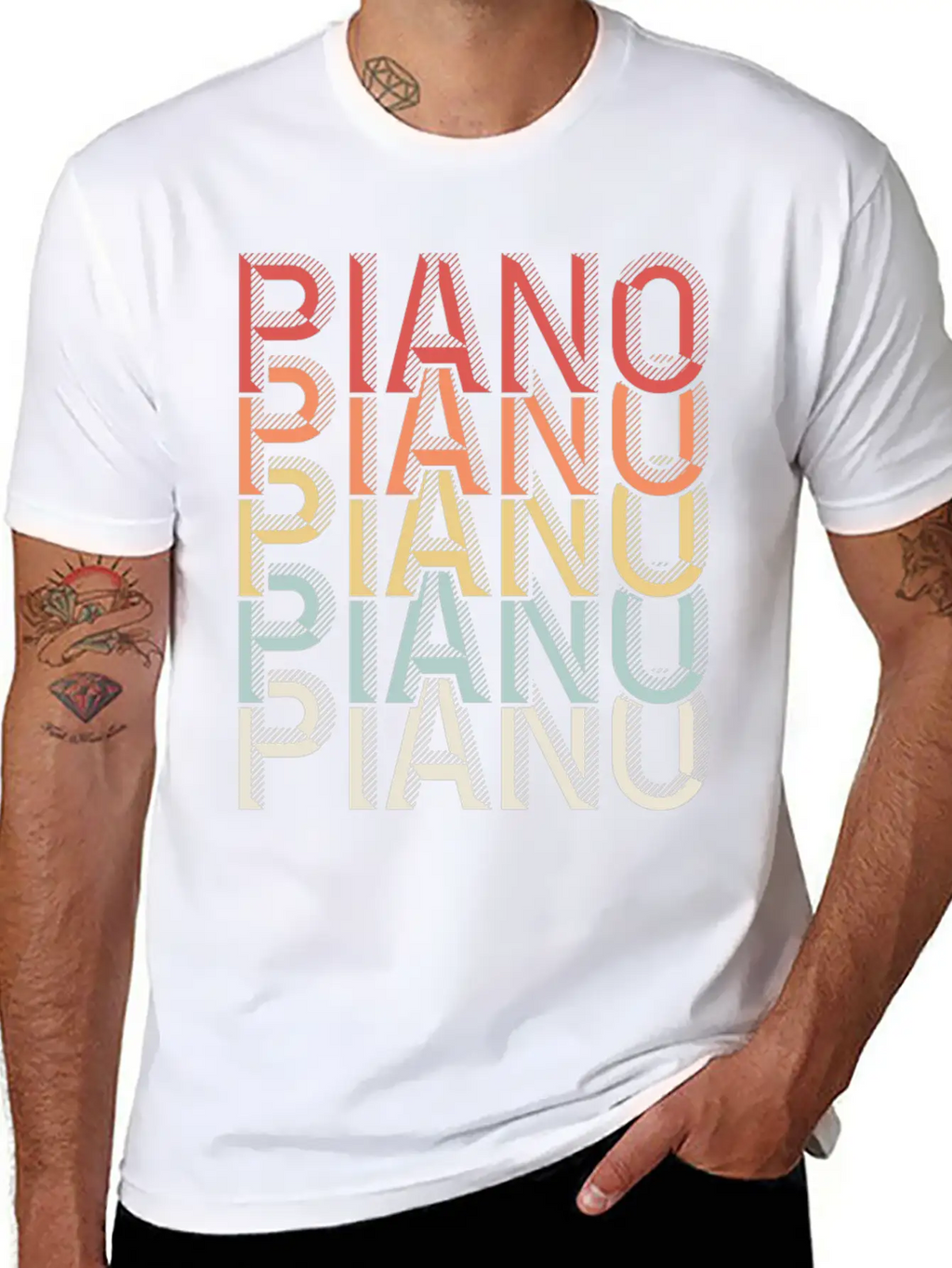 Piano Piano Stylish Everyday T-Shirt – Unisex Basic Cotton Tee