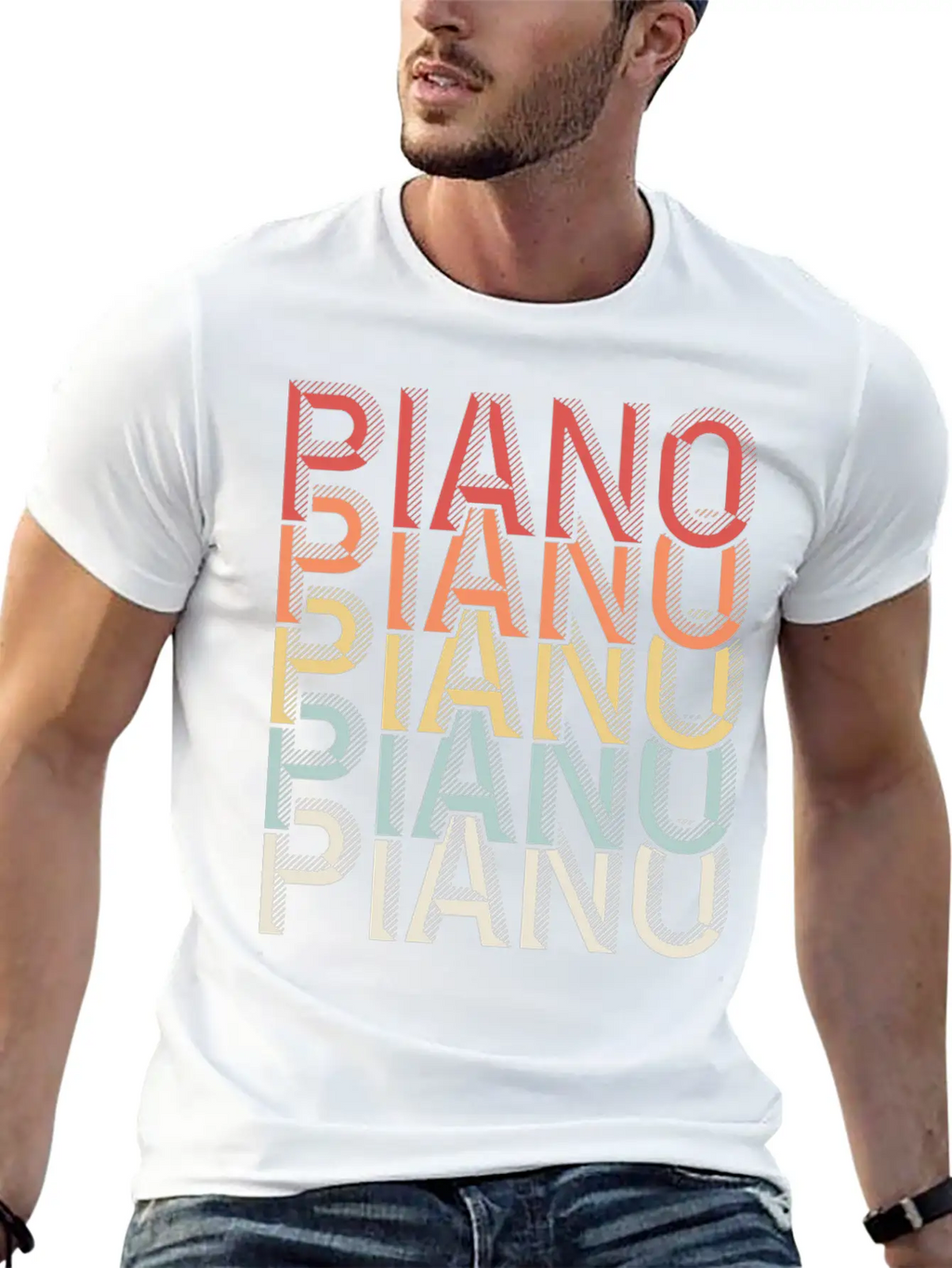 Piano Piano Stylish Everyday T-Shirt – Unisex Basic Cotton Tee