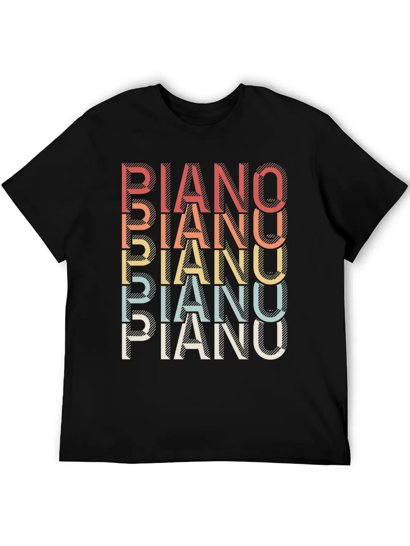 Piano Piano Stylish Everyday T-Shirt – Unisex Basic Cotton Tee