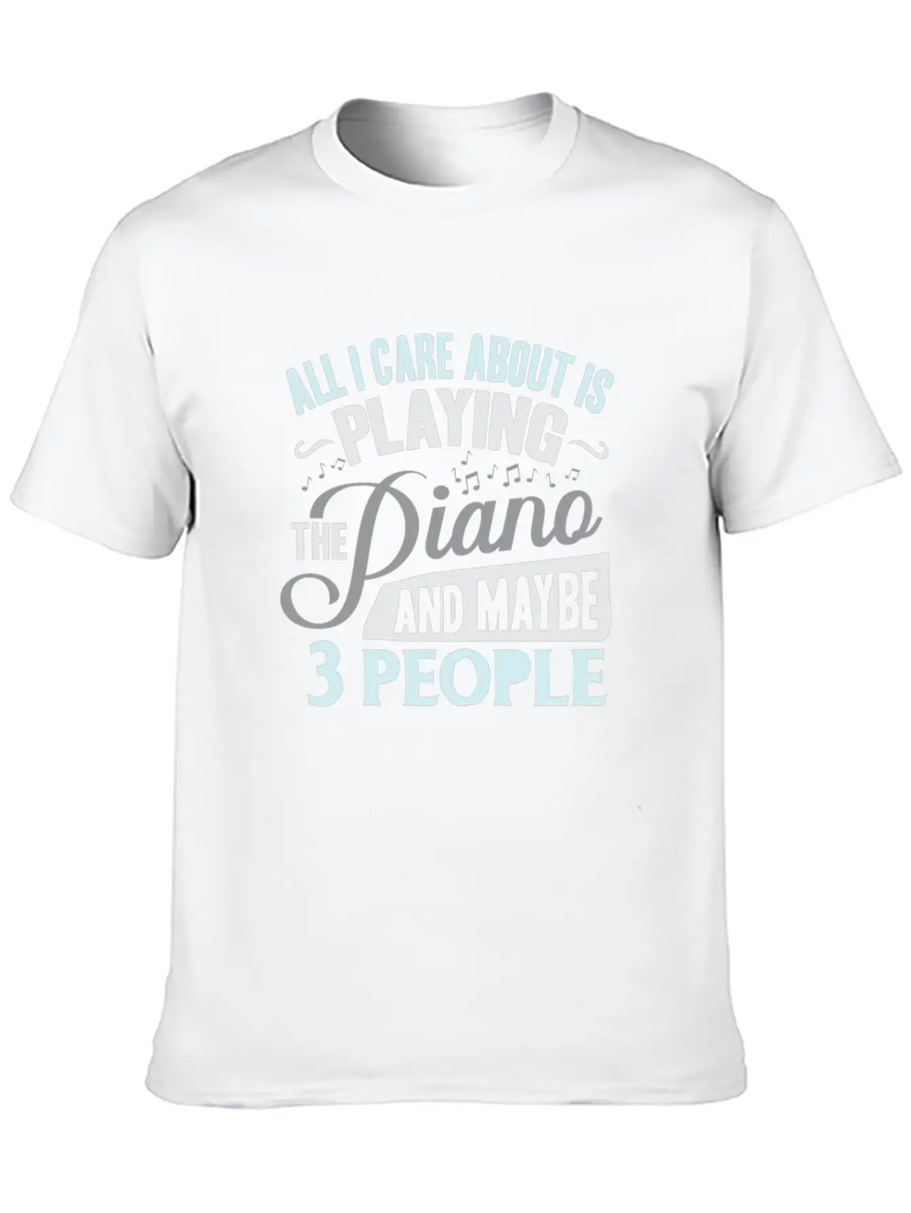 Piano Stylish Everyday T-Shirt – Unisex Basic Cotton Tee