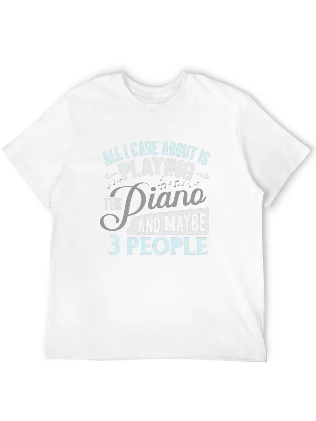Piano Stylish Everyday T-Shirt – Unisex Basic Cotton Tee