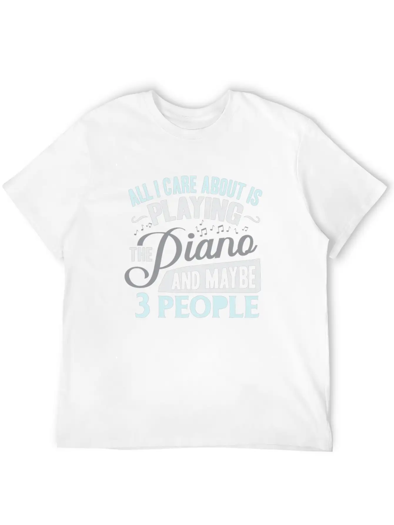 Piano Stylish Everyday T-Shirt – Unisex Basic Cotton Tee