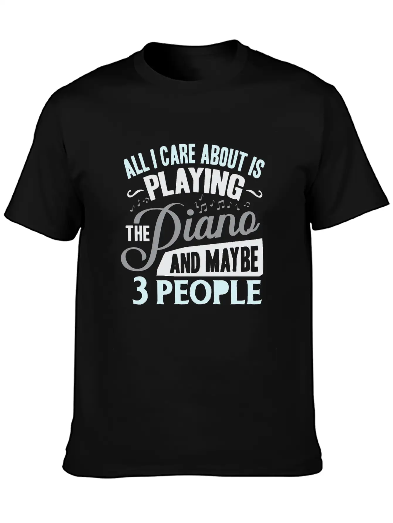 Piano Stylish Everyday T-Shirt – Unisex Basic Cotton Tee