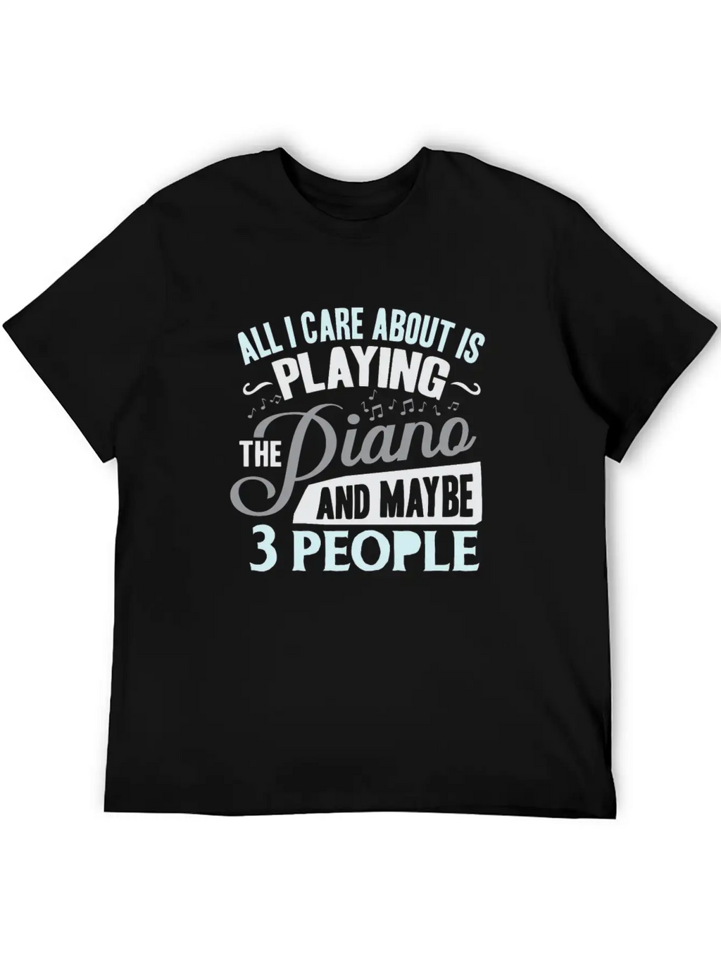 Piano Stylish Everyday T-Shirt – Unisex Basic Cotton Tee