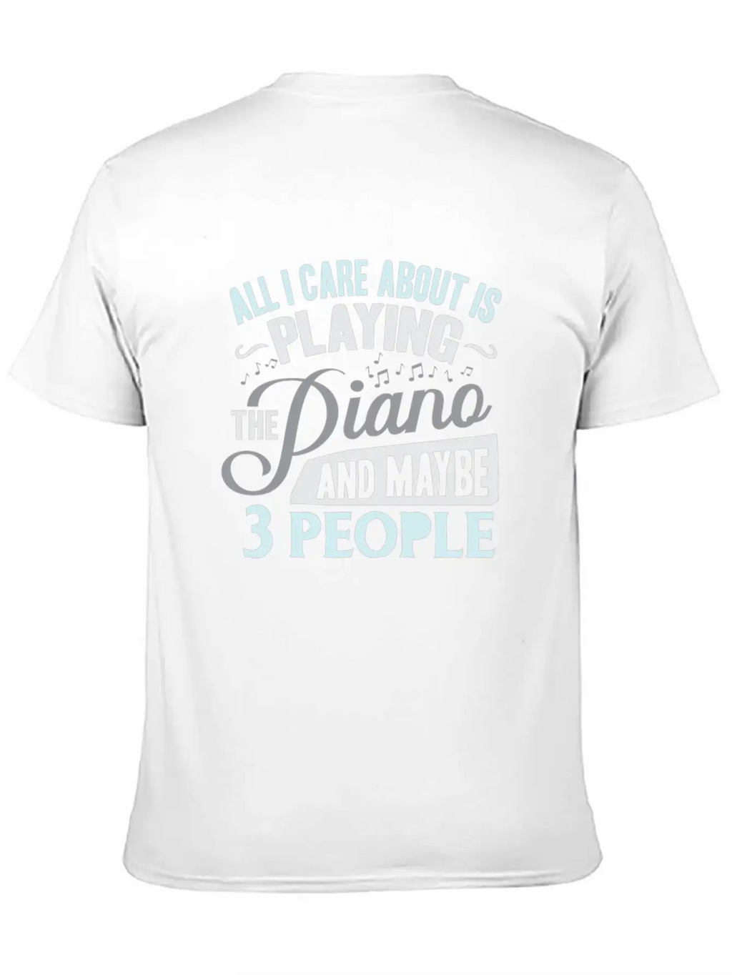 Piano Stylish Everyday T-Shirt – Unisex Basic Cotton Tee